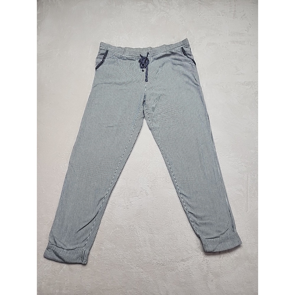 Love To Lounge Pants White/ Black Stripe Size‎ 6-8